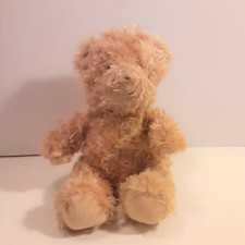 Walmart Shaggy Light Brown Teddy Bear Plush Stuffed Animal Toy 8"