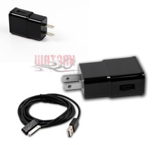 100 2A TRAVEL POWER ADAPTER 10' 30PIN USB CABLE BLACK IPHONE 4S IPAD 3 IPOD NANO