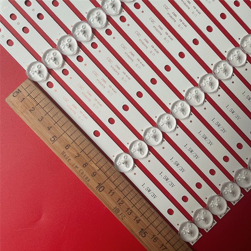 12pcs LED strips for Toshiba 49'' TV 49L621U K490WDR A1 4708-K49WDR-A1212K11 - Bild 4 von 5