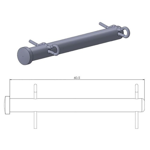 Accossato Bremsbelag Hinten, Organische Mischung - Für KTM EXC 300 Enduro (1999-2003), Maße 78 X 41,3 X 9 Mm