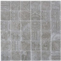 Keramik Mosaik Fliese Natursteinoptik Dunkelgrau Struktur Fliesenspiegel KüChe