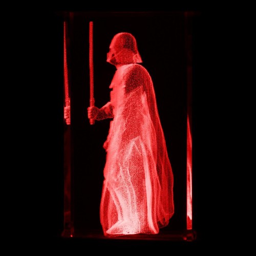 Star Wars Darth Vader holographische Lampe Light Sith Merch Jedi Licht Deko Fan - Bild 14 von 17