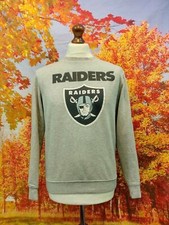 Oakland Raiders NFL grau Spell Out Logo Sweatshirt. UK Damen Gr. Medium