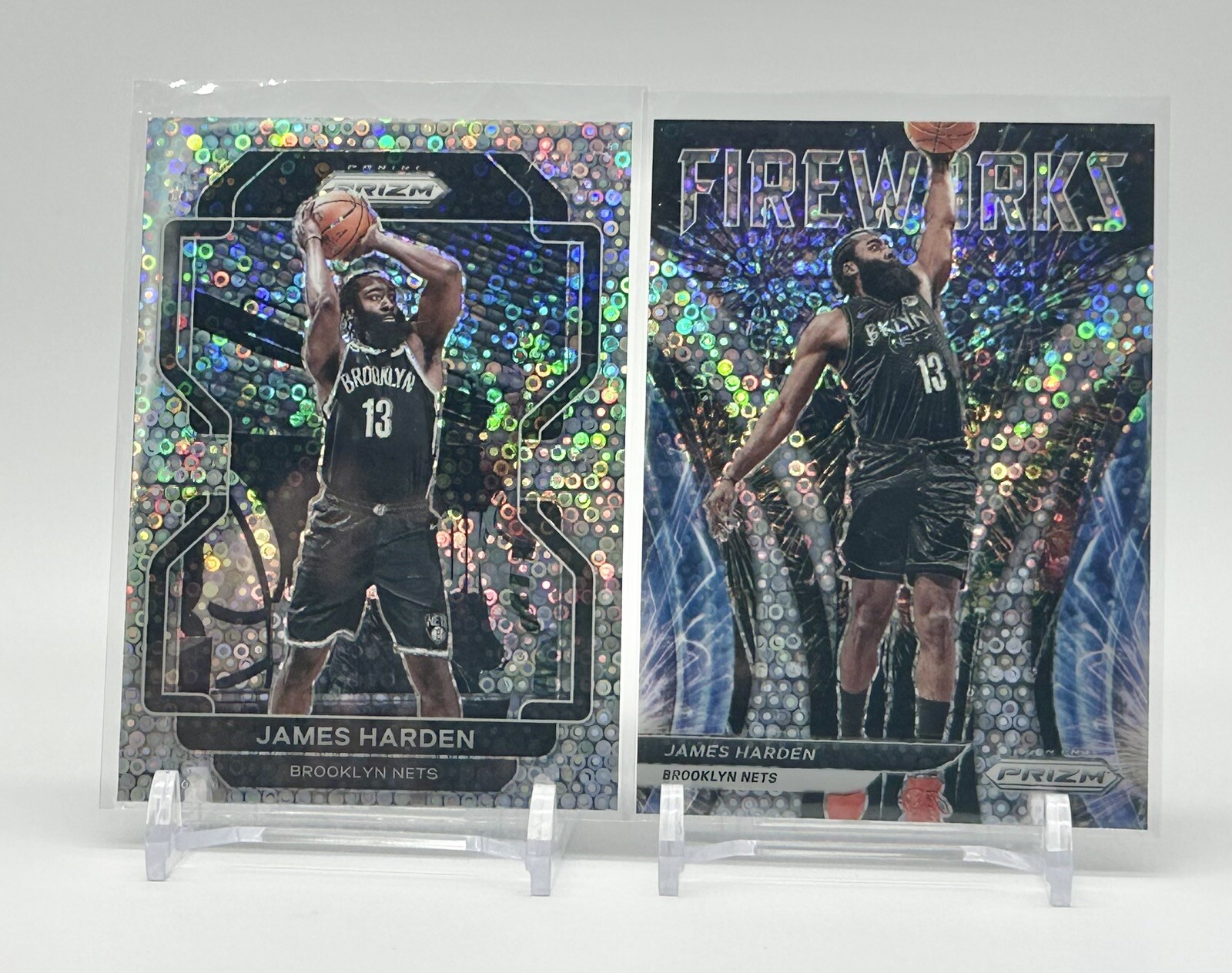 2021-22 Prizm James Harden Fireworks Fast Break Prizm  & #44 fast break