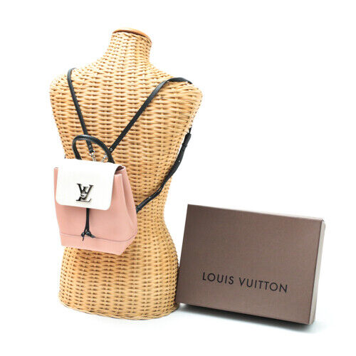 Louis Vuitton, Perforated Pink Calfskin Lockme Backpack