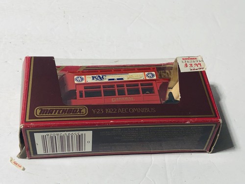 (1) Y-23 MatchBox Models Of YesterYear 1922 Aecomnibus Double Decker Bus - Picture 4 of 12