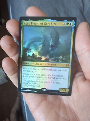 MTG Aesi, Tyrant of Gyre Strait Commander Legends 365 Foil Mythic NM CMR