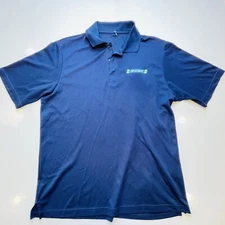 Discount Car Rental Canada Navy Blue Short Sleeve Polo Shirt Size Large Men’s