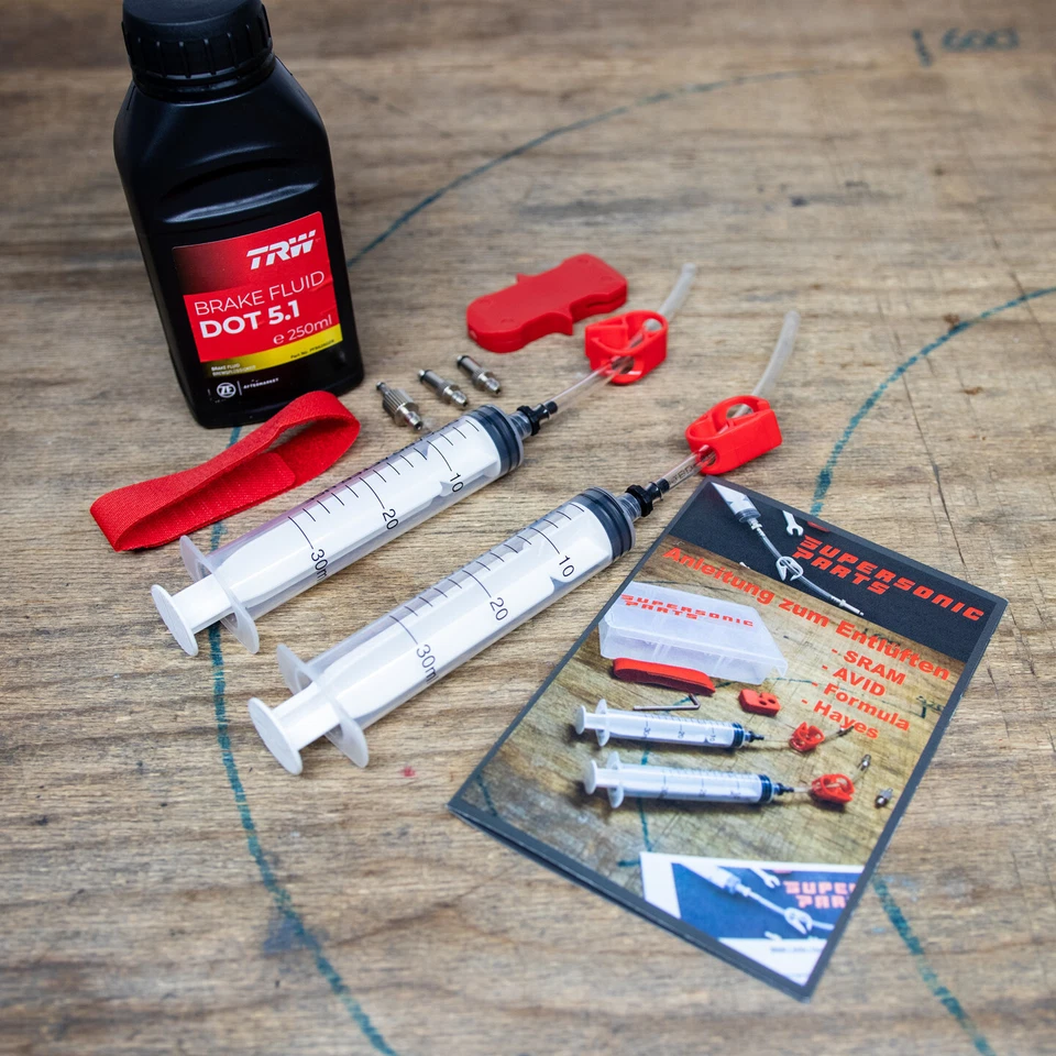 Entlüftungskit - Bleedkit für SRAM Bleeding Edge, AVID, FORMULA Bremsen DOT 5.1 - Bild 4 von 4