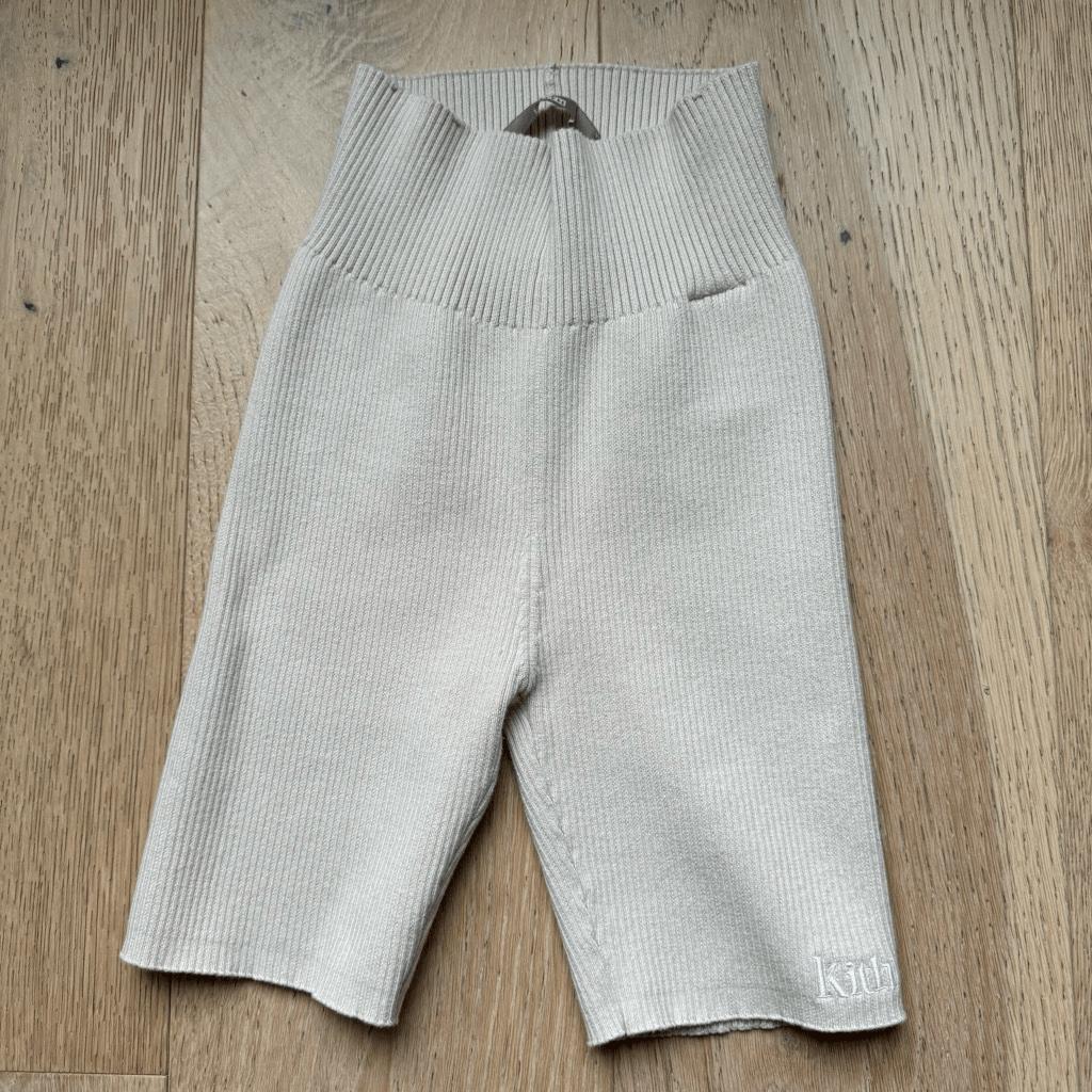 Kith Jen Ribbed High-Rise Biker Shorts Size Small in Streetwear Athleisure Style with Logo-image