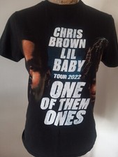 Chris Brown Lil Baby Shirt Womens Small One of them Ones Tour 2022 Rap Tee
