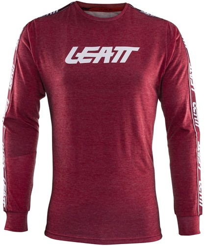 Leatt Premium Mens Long Sleeve T-Shirt Ruby