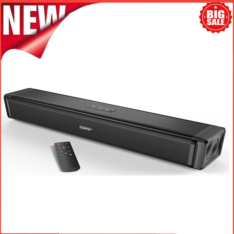 Soundbar 17'' W/ 4 Speakers Surround Sound System Bluetooth Computer Projector-image