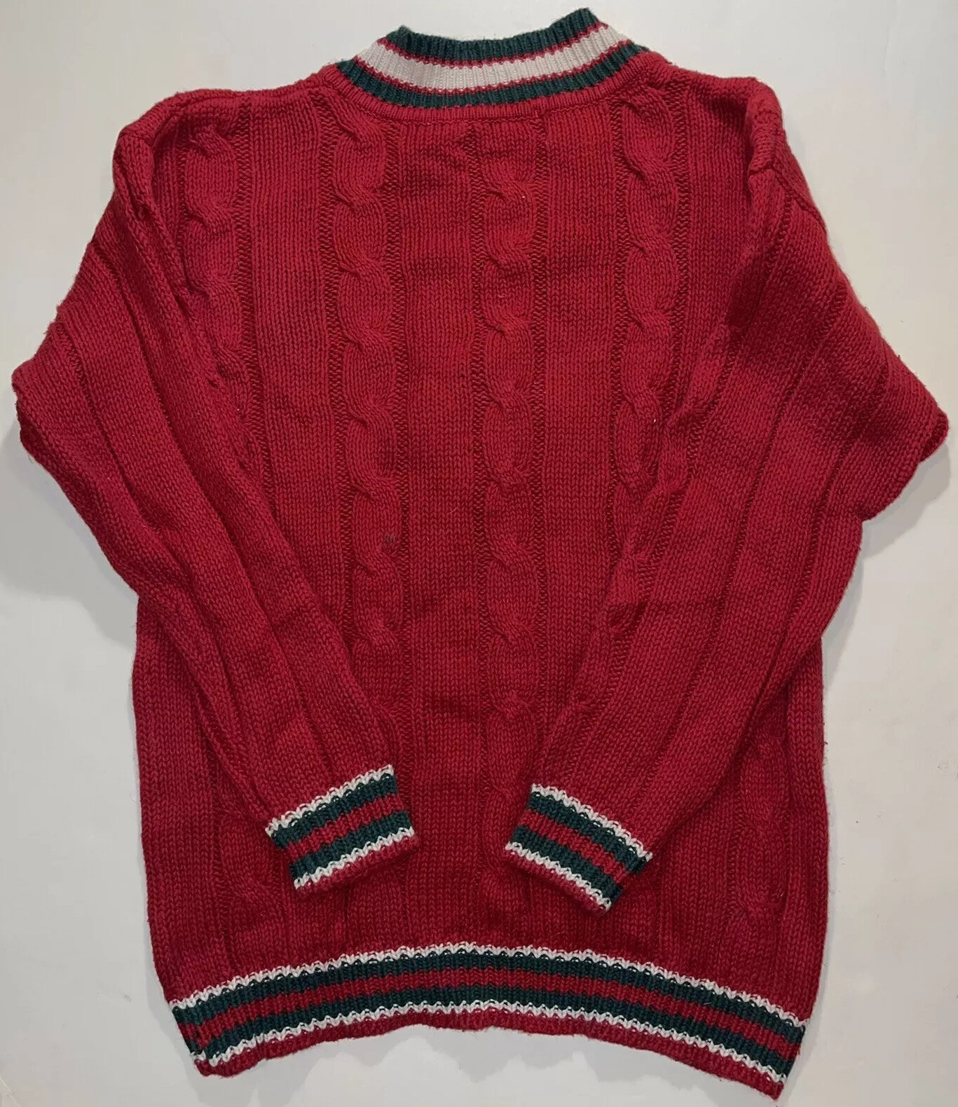 Vintage Varsity College Cable Knit 