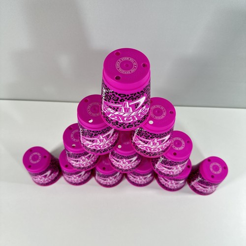 Speed Stacks Official WSSA 12 Cup Pink Leopard Print Timer & carry Case Stackers - Picture 7 of 11