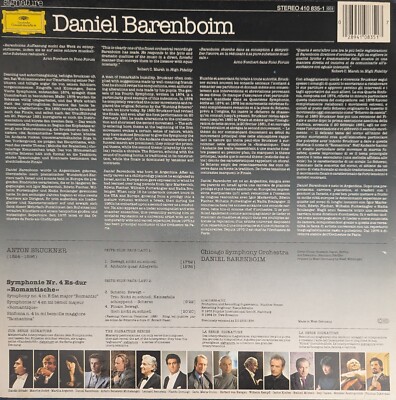 Bruckner Symphonie No. 4 Romantische/ Barenboim, Chicago