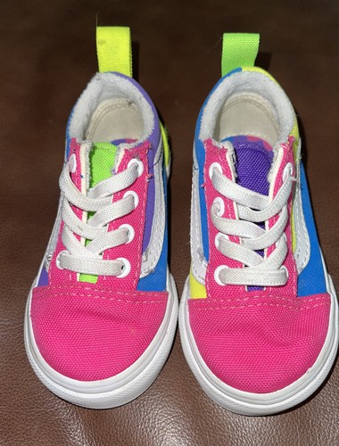 colorblock neon vans