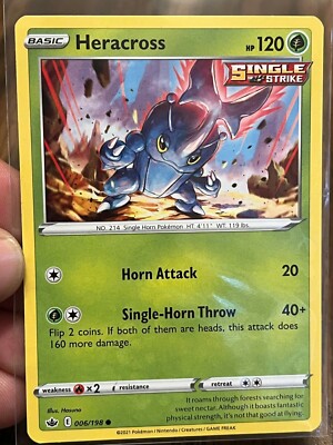 basic heracross pokemon card value Heracross 002/198 - NM / M - Scarlet Violet Pokemon Card - $2 Combined Shipping