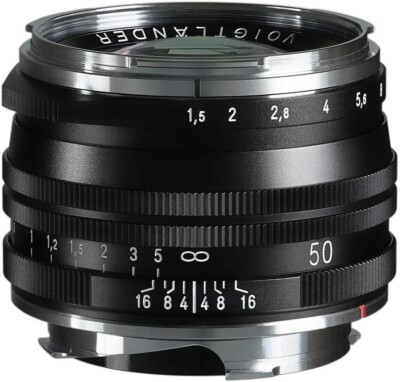 Voigtlander NOKTON Vintage Line 50mm F1.5 Aspherical II MC VM Lens Black