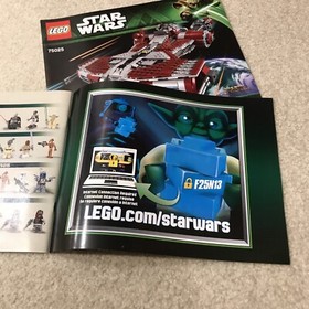 Star Wars Lego 75025 Jedi Defender Class Cruiser Set 2 Instructions Manual Books
