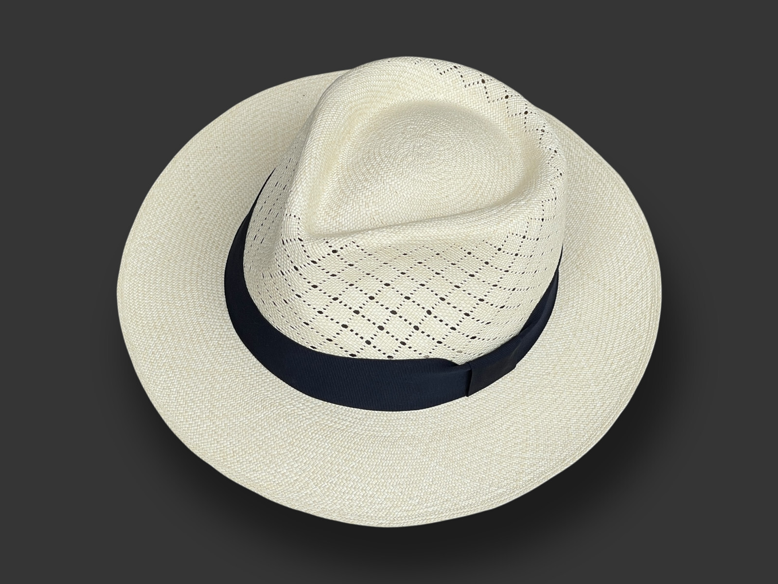 Genuine Vented Panama Hat from Montecristi "Havana Ventilated" Handmade Sun hat