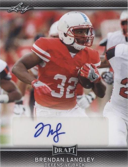 2017 Leaf Draft Brendan Langley #A-BL1 - 1 of 2