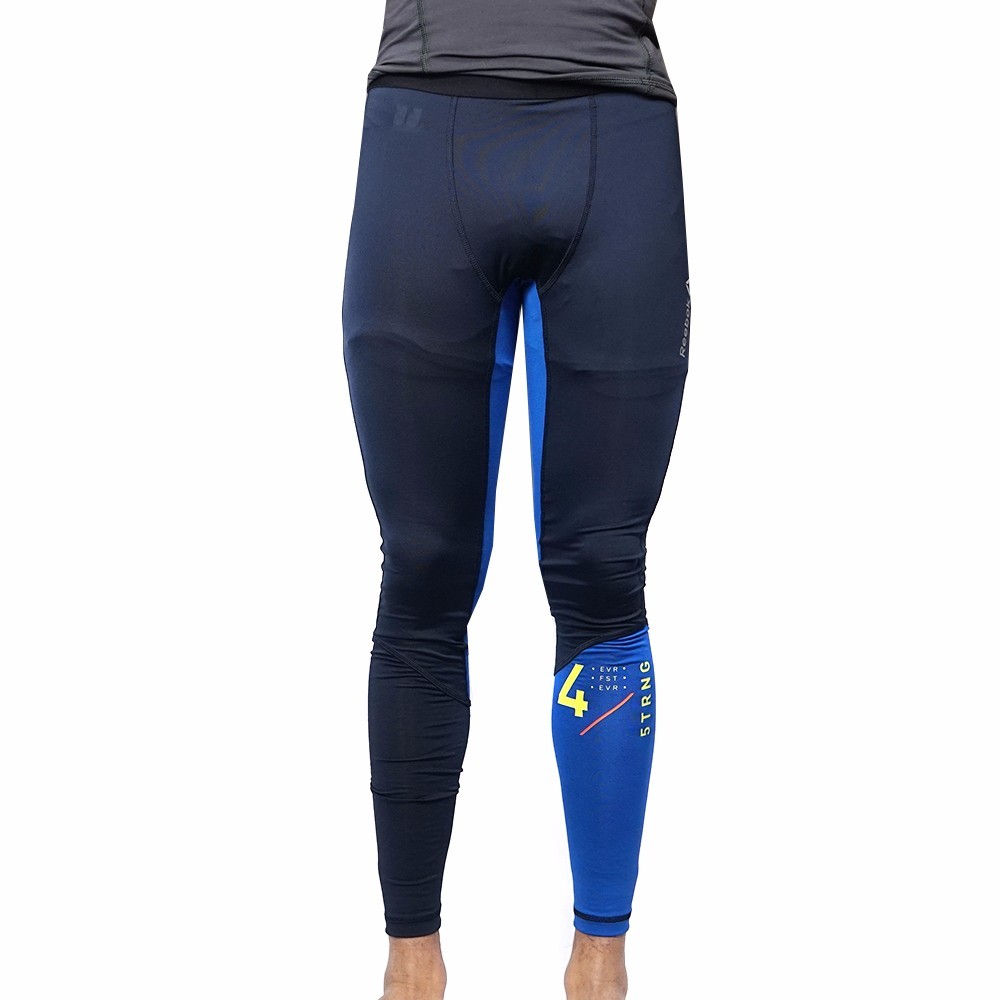 Reebok Crossfit Mens Blue Performance Compression Tights Pants B82496 7690₽
