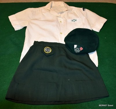 GIRL SCOUT CADETTE UNIFORM WITH HAT