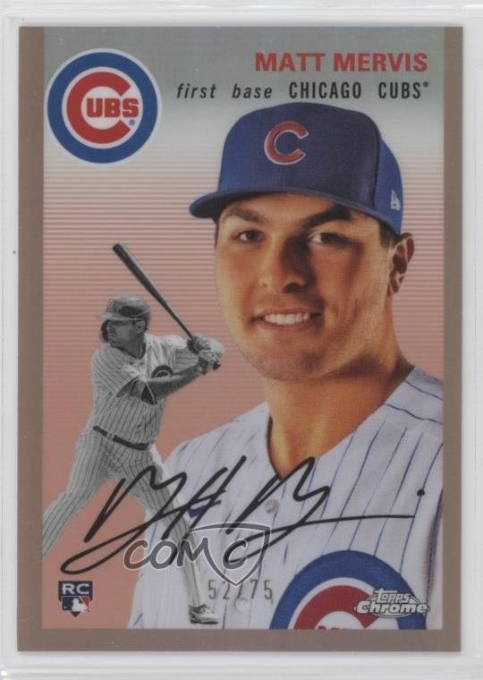 2023 Topps Chrome Platinum Anniversary 52/75 Matt Mervis #139 Rookie RC 1bi0