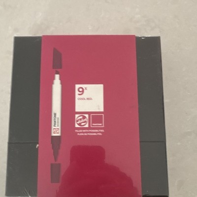 PANTONE 9x Cool Red Marker Set Color Guide, Plastic, MPN 10500914