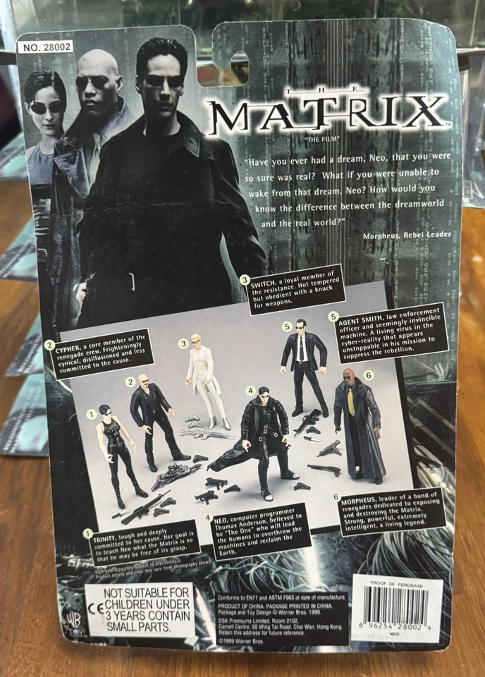 The Matrix " The film " - Neo aka Thomas Anderson -N2 Toys - 1999 - Photo 2/2