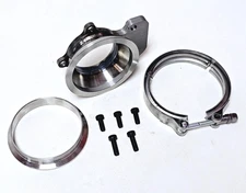  Downpipe Turbo Flange 4.0" V-band Kit Fits Cummins Holset WH1C HX35 HX35W HX40
