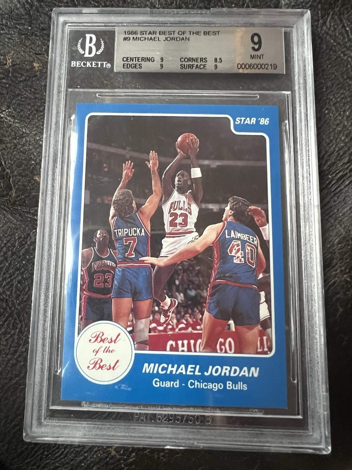 1986 Star Michael Jordan Best Of The Best BGS 9
