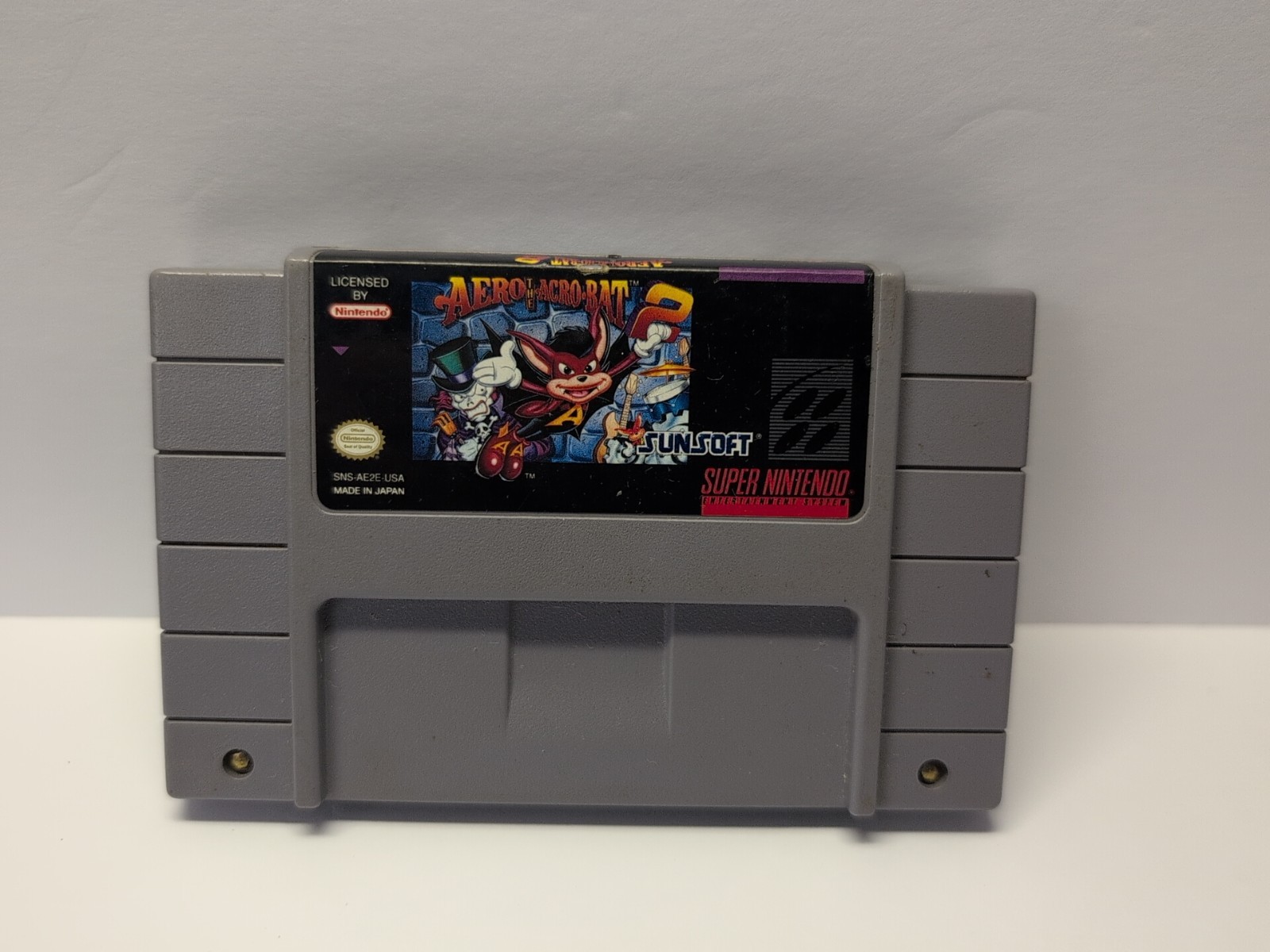 Aero the Acro-Bat 2 SNES Super Nintendo Authentic Tested FAST 