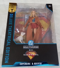 MCFARLANE SUPERGIRL & KRYPTO GOLD LABEL  DELUXE THEATRICAL EDITION