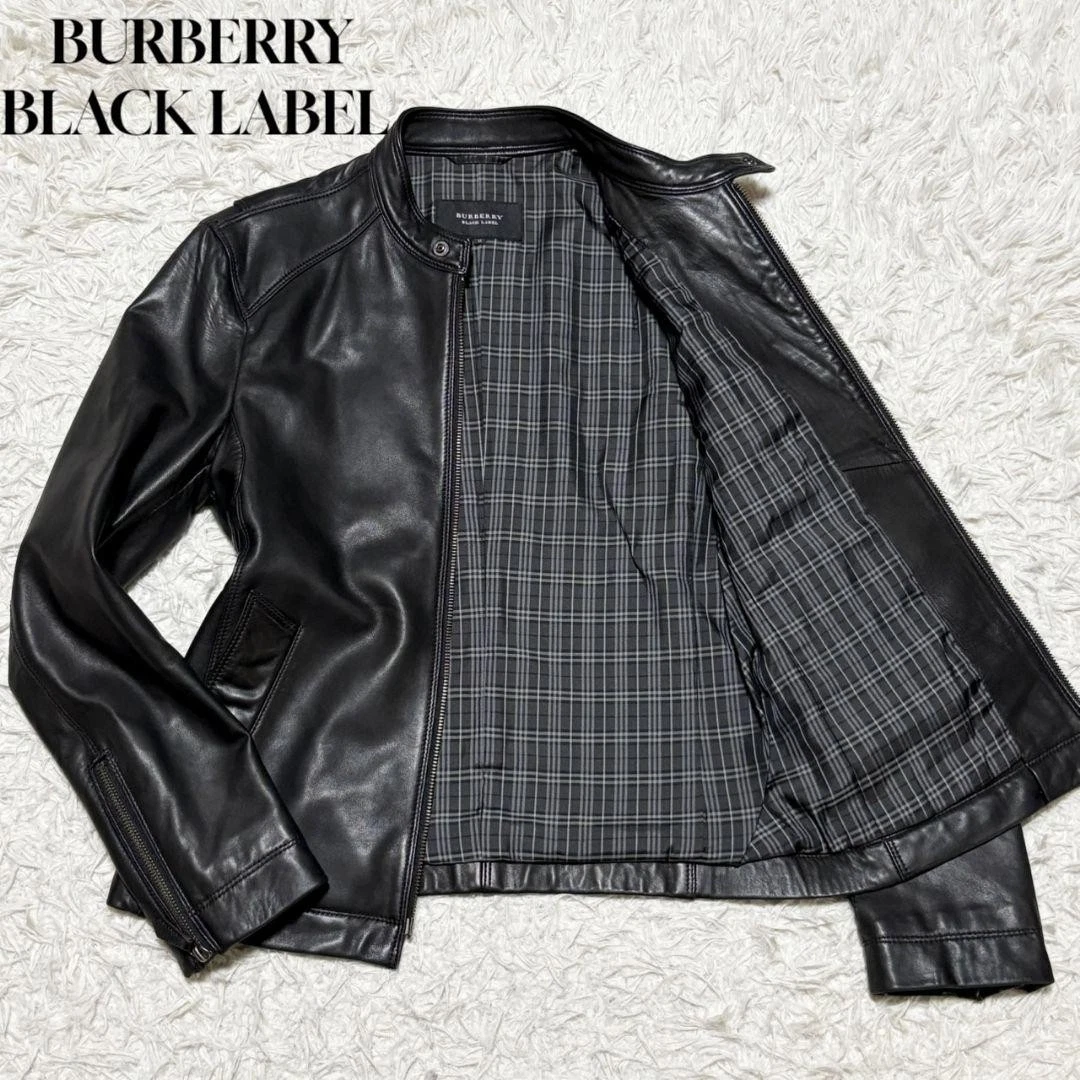 Burberry Leather Outer Shell Black Coats, Jackets & Vests for Men