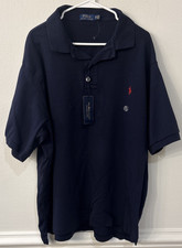 NWT Polo Ralph Lauren Mens 2XB Navy Blue Polo Shirt Classic Fit