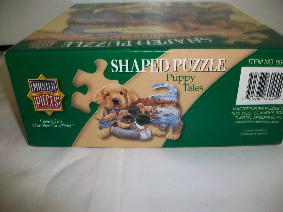 Lot of 4 - 500-550 pc Jigsaw Puzzles Cats & Dogs-(2) shaped puzzles - Image 3 of 4