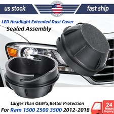 For 2012-2018 Ram 1500 25003500 Led Headlight Extended Dust Cover Seal Cap Abs For 2012-2018 Ram 1500 25003500 Led Headlight Extended Dust Cover Seal Cap Abs