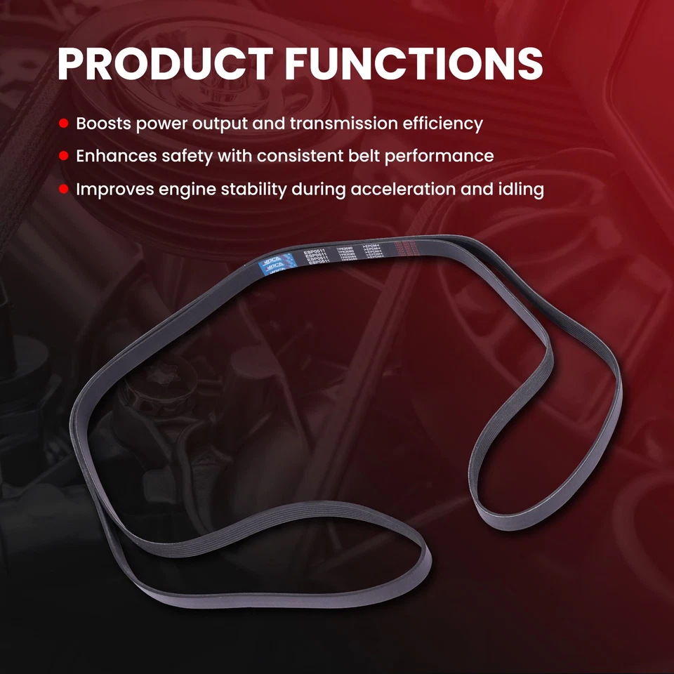 Cinturón Serpentine 7PK3080 para Ford Transit 15-19-150 Transit-250 Transit-350 3,2 L Foto 4 de 4