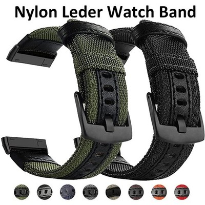 Armband Für Fitbit Sense 2 / Versa 3 / Versa 4 Sport Nylon Leder Band Smartwatch