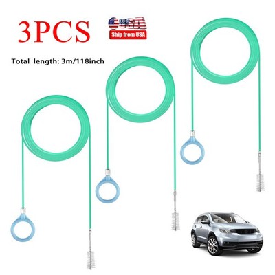 120 Inch/3M Extra Long Pipe Cleaners Brush for Car Sunroof Windshield Wiper 3Pcs