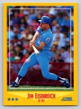 1988 Score - Jim Eisenreich 456 - Near Mint 1988 Score - Jim Eisenreich 456 - Near Mint