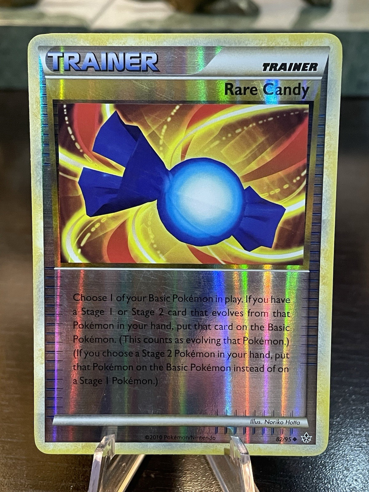 1X Rare Candy 82/95 Unleashed - Pokemon TCG Card Reverse Holo  - LP/MP