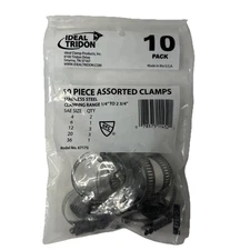 Ideal Tridon Clamp Assortment,Stainless Steel,Pk10 Model No. 67175  NEW