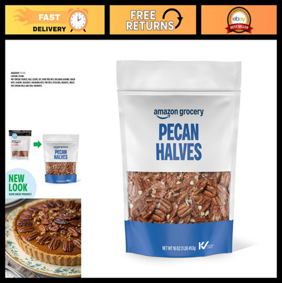 Pecan Halves 16 Oz - Fresh, Premium Quality Nuts for Baking & Snacking