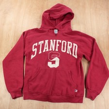 vtg 80s usa made Russell hoodie sweatshirt SMALL stanford university 90s faded