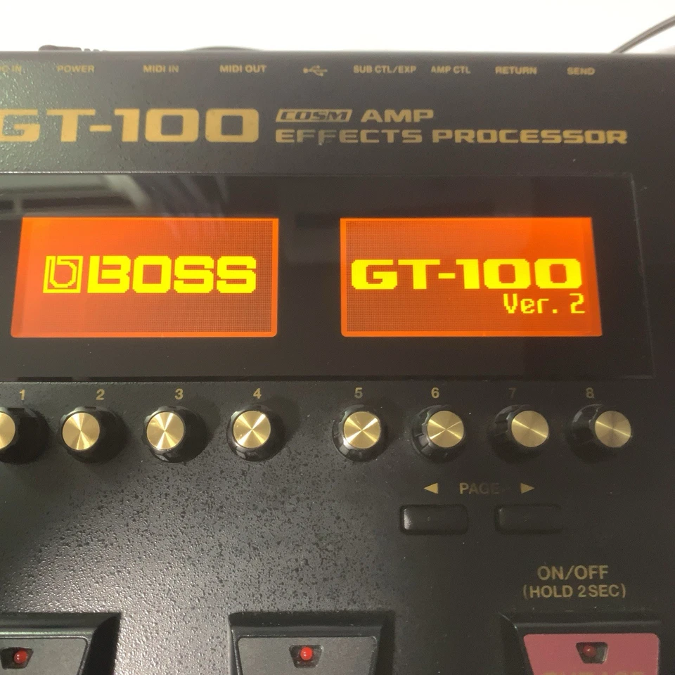 BOSS GT-100 Multi-Effects Guitar Processor – COSM Amp Modeling / USB / Looper - Image 2 of 4