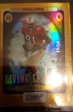 2024 Panini Prestige - Living Legends Terrell Owens #LL-TOS 49ers Gold 49/50