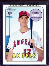 SHOHEI OHTANI ~ 2018 Topps Heritage Baseball Rookie Card RC #600